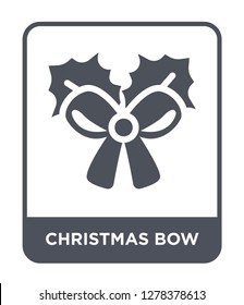christmas bow icon vector on white background, christmas bow trendy filled icons from Christmas collection, christmas bow vector illustration