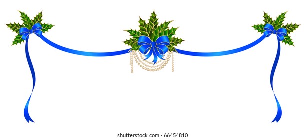 christmas bow on a white background