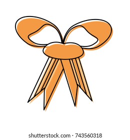 christmas bow  vector illustration
