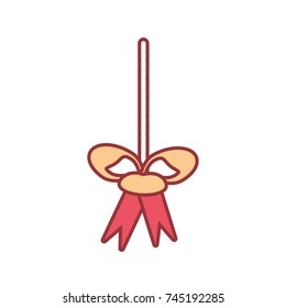 christmas bow vector illustration