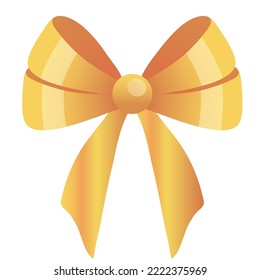 Weihnachtsbogen-Vektorbild
goldene Farbe auf weißem Hintergrund