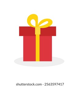 christmas box decoration element stock