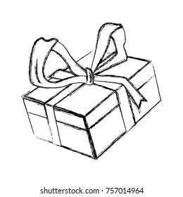 Christmas box gift pop art