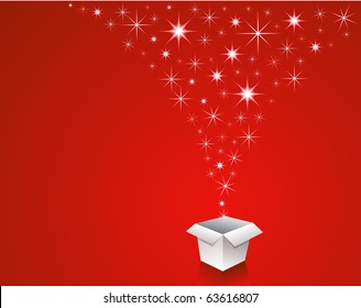Caja de Navidad con regalos