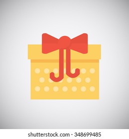 Christmas Box icon isolated on white background
