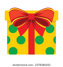 Christmas Box illustration vector icon which can easily modify or edit