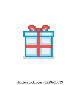christmas box, christmas pixel art