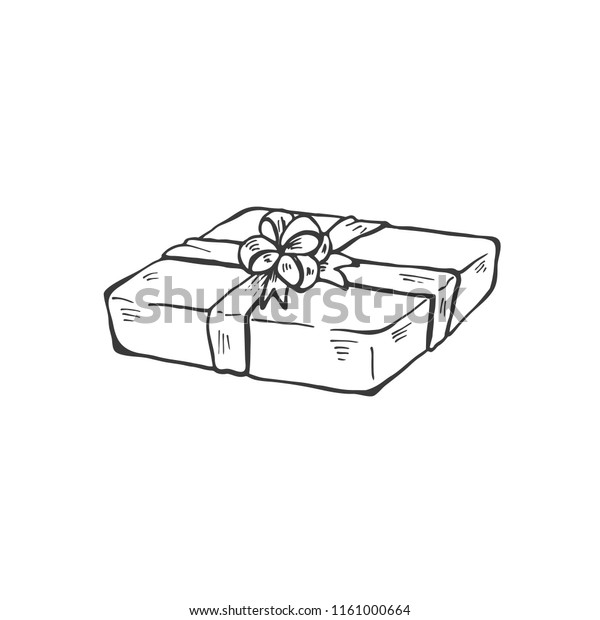 Christmas Box Vector Illustration Isolated On Stock Vector (Royalty