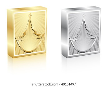 christmas boxes vector illustration