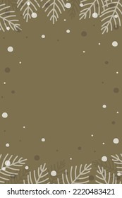 Ramas de Navidad. Fondo con espacio de copia. Ilustración del vector