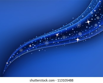 Christmas bright blue background