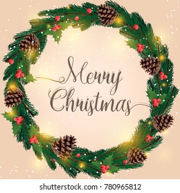 Christmas bright wreath