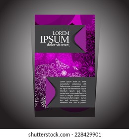 Christmas brochure modern cover design