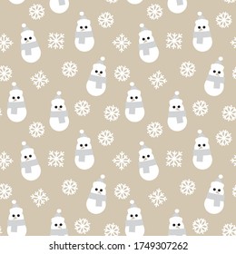 Christmas Brown Holiday seamless pattern background for website graphics, fashion textiles