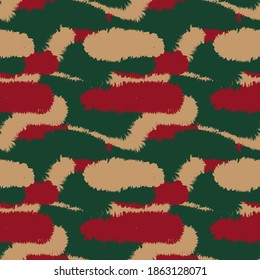Christmas Brush stroke fur pattern design for fashion prints, homeware, graphics, backgrounds