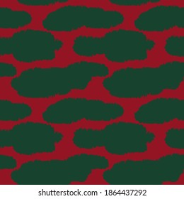 Christmas Brush stroke fur pattern design for fashion prints, homeware, graphics, backgrounds