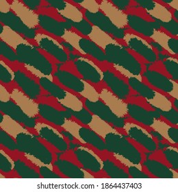 Christmas Brush stroke fur pattern design for fashion prints, homeware, graphics, backgrounds