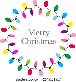 Christmas Bulb, simple Christmas element flat icon design