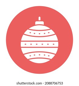 Christmas Bulb Vector Icon  Which Can Easily Modify Or Edit 

