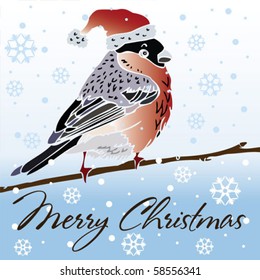 Christmas bullfinch