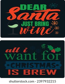 CHRISTMAS BUNDLE-Typography T-Shirt Design, EPS File format, size 2500x2500 pixel, Editable file, Printable graphic, 300 DPI (PPI), color background.