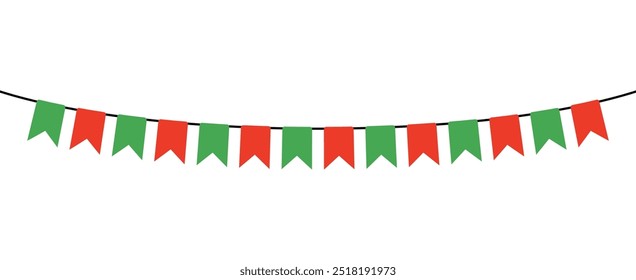 Christmas buntings. Christmas party fun garland