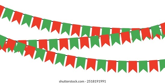 Christmas buntings. Christmas party fun garland