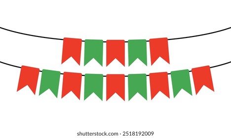 Christmas buntings. Christmas party fun garland