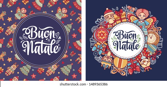 Buon Natale Meaning In English.Italy Gift Stock Vectors Images Vector Art Shutterstock