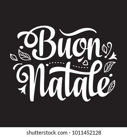 Christmas. Buon Natale. Noel. Italian Christmas template. Greeting card. Winter holiday in Italy. Merry christmas in Italian. Vintage style. Buon Natale.