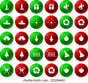christmas button set