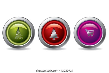 Christmas buttons 2