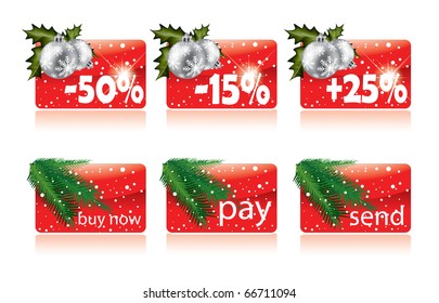 Christmas buttons for your website