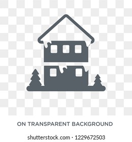 christmas Cabin icon. christmas Cabin design concept from Christmas collection. Simple element vector illustration on transparent background.