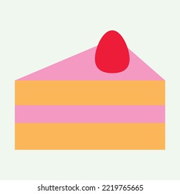 Icono de relleno de pastel de Navidad Ilustración vectorial 