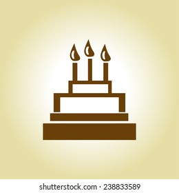 Christmas cake icon