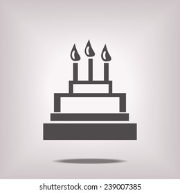 Christmas cake icon