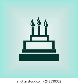 Christmas cake icon
