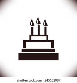 Christmas cake icon