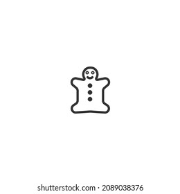 christmas cake line icon, outline vector sign, pixel perfect icon