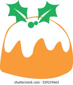 Christmas cake vector