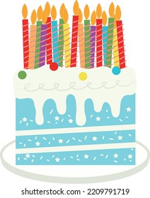 Christmas cake,Christmas background. Wrapping paper. Christmas print supplies. Christmas party happy people celebrating Christmas flat illustration