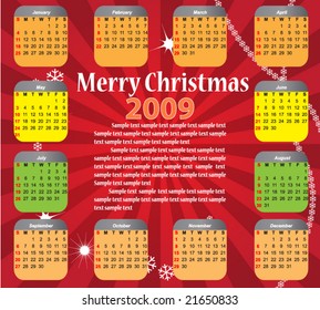 Christmas calendar 2009