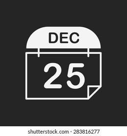 Christmas calendar icon
