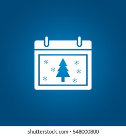 Christmas calendar icon