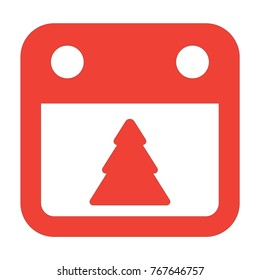 Christmas calendar icon