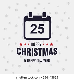 Christmas Calendar Icon Card