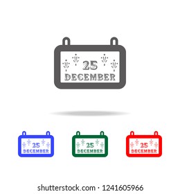christmas calendar icon. Elements of Christmas holidays in multi colored icons. Premium quality graphic design icon. Simple icon for websites, web design, mobile app