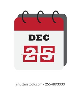 Christmas Calendar icon flat design 