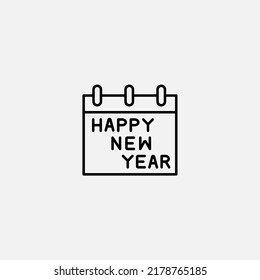 Christmas calendar icon sign vector,Symbol, logo illustration for web and mobile